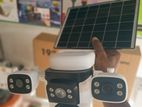 Four Lens Solar CCTV Camera