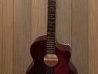 France made Laviere semi accoustic solid Wood Guitar