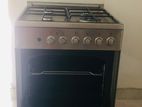 Freestanding Four Burner Cooker with Electric Oven