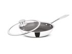 FRY PAN TRIPLY 22CM HONEYCOMB ORANGE