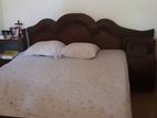 Full Bed Set with Mattress and Cupboards