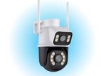 Full Day Color 6Mp WiFi PTZ CCTV Dual Lens Camera with Two Way Audio