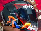 Full Face Venom Graphic Helmet (Size: XL) - DOT Approved