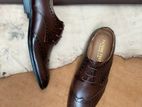 Full Grain Leather Brogue Shoes Coffee Brown