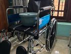 Full Option Adjustable Wheelchair with Commode