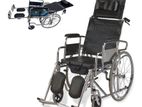 Full Option Commode Wheel Chair කොමඩ් රෝද පුටුව