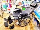 Full Option Commode Wheel Chair Powder Coated With Safety Belt