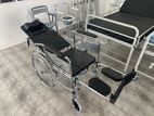 Full Option Commode Wheelchair - Foldable