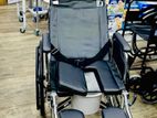 Full Option Commode Wheelchair Hand Break Safety Belt