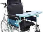 Full Option Wheel Chair With Food Table - Foldable