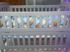Baby Cot Grey Color Full Set