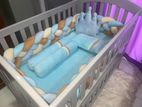 Full Set Baby Cot - Grey Color