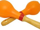 Full Size Plastic Shaker Maracas - Yellow/Red Percussion