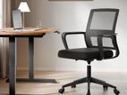Fully Black Plastic wheel Office Chairs - 840B