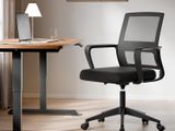 Fully Black Plastic wheel Office Chairs - 840B