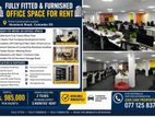 Furnished Office Space For Rent In Hevelock Road Colombo 05
