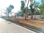 Galle baddegama main road facing land plots for sale