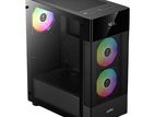 Gamdias Aura GC5 Elite With Digital Display ARGB Mid-Tower Case Black