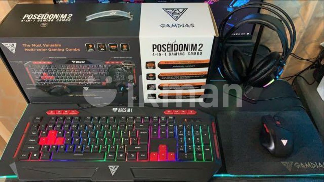 Gaming 4 in 1 Combo (Keyboard/Mouse and Pad/Headphone) for Sale in