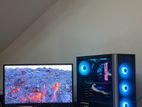 Gaming PC with Monitor Full Setup