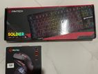Gaming Keyboard with Wireless Mouse Combo