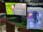 Gaming PC i5 8Gen 8GB 256GB SSD 24”IPS Carved Monitor