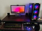 Gaming PC Setup Full Build with Monitor