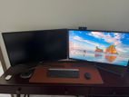 Gaming Pc with 2 32 Inch Monitors