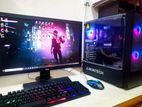 Gaming X4 SET>i5 4th Gen/8Gb/ 128SSd+500GB & 22 wide Monitor -RGB