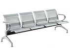 Gang Chair 4 Seater Silver S/S - Imported Quality