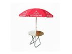 Garden Beach Umbrella With Table.