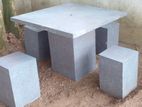 Garden Table / Benches Made by Cement