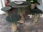 Garden Table with Stool Set