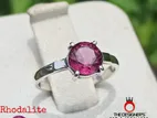 Garnet Gem Stone Silver Ring