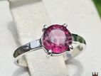 Garnet Gemstone Silver Ring