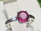 Garnet Silver Ring
