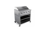 Gas BBQ Grill with Charcoal Top - 4 Burners