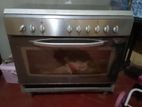 Gas Burner with Electric Oven