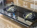 Gas Cooker 2 Burner Glass Top