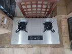 Gas cooker 2 burner hob stainless steel new