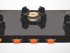 Gas Cooker 3 B Orange Ace 301