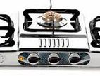 Gas Cooker 3 B Orange Glitter 301 India Ss