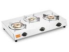 Gas Cooker 3 B Orange Steelo 301