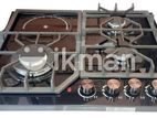 Gas Cooker 4 B Hub with Hot Plate Glass 8012