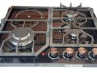 Gas Cooker 4 B Hub with Hot Plate Glass 8012