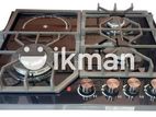 Gas Cooker 4B Hub with Hot Plate Glass 8012