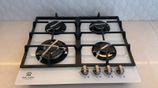 Gas Cooker Four Burner Glass White New 2025