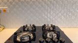 GAS COOKER HOB 4 BURNER GLASS BLACK NEW