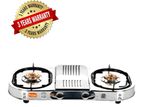 GAS COOKER ORANGE 2 BURNER GLITTER 201