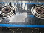 Gas Cooker with Glass Top